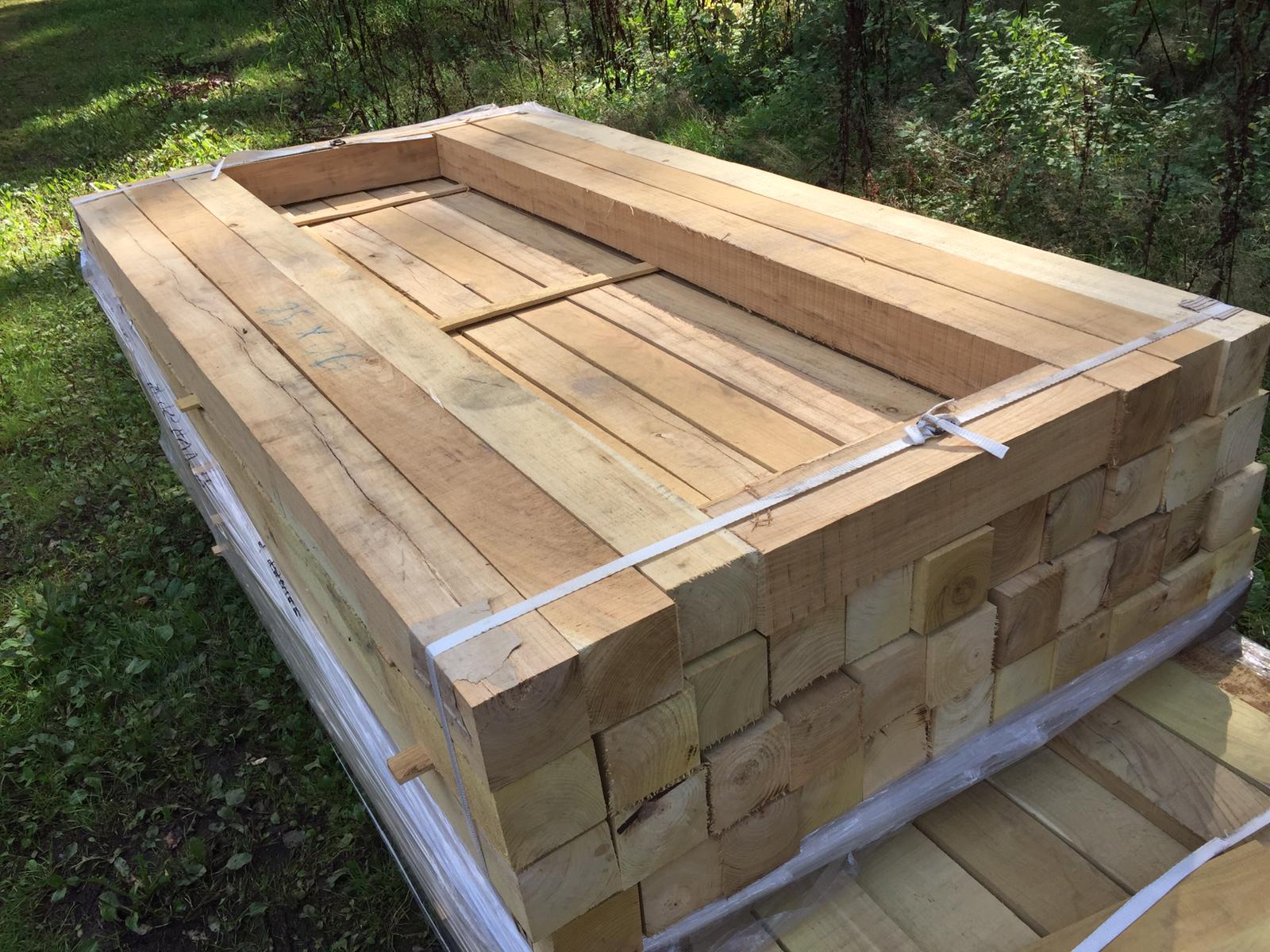 Bois de substructure en acacia, robinier, 40 x 60 mm