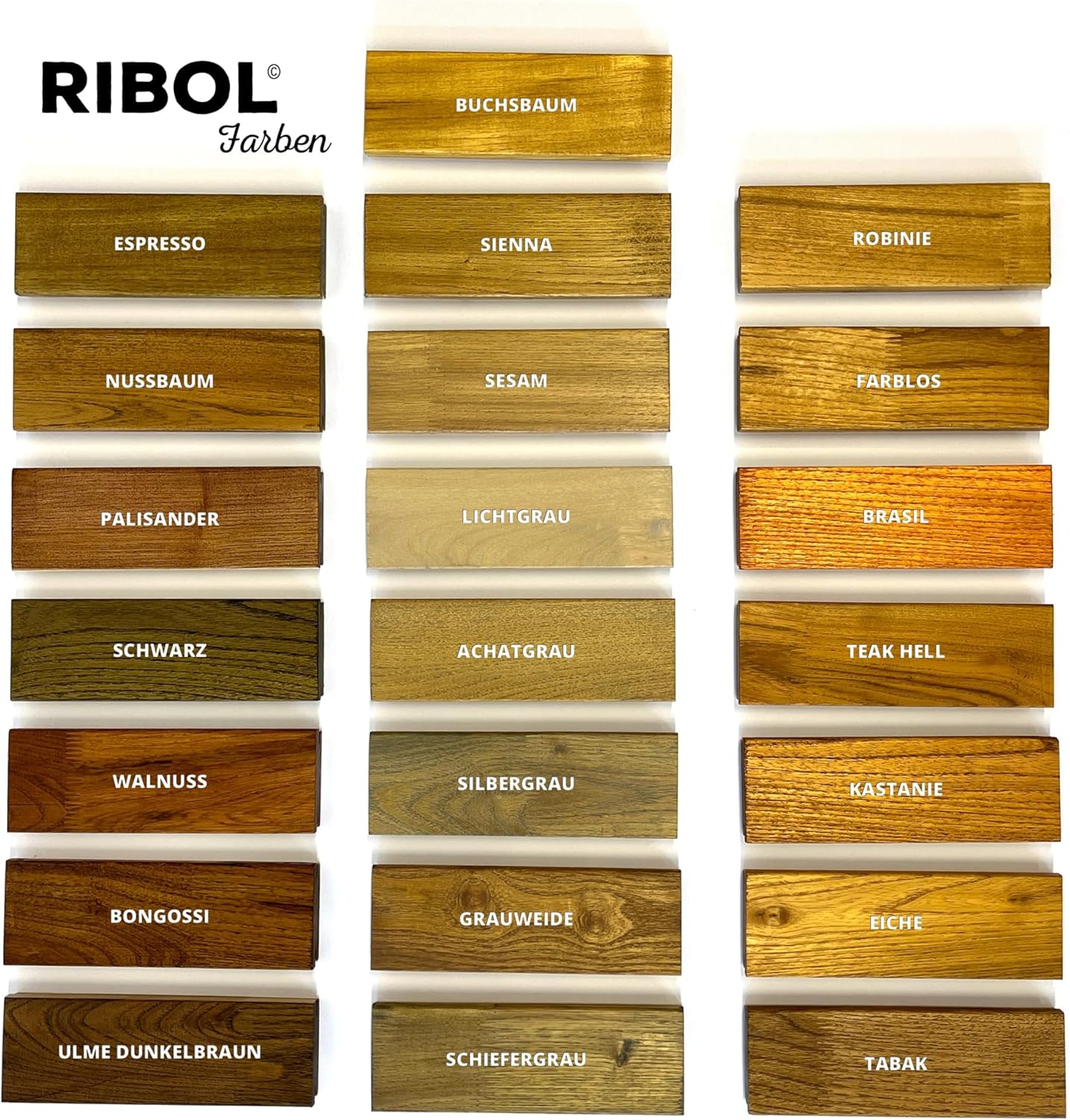 RIBOL Holzschutz-Öl NATUR (farblos) für Harthölzer (z.B. Robinie, Eiche, Teak u.v.m.), Nr. 562, 2,5 Liter (für max. 55qm)