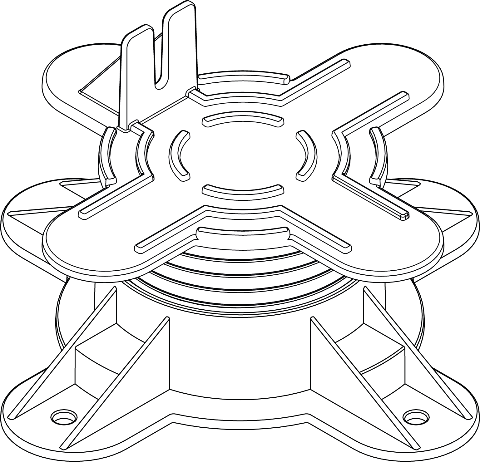 Terrassenfuss Standard - Höhenausgleich 55 - 95 mm