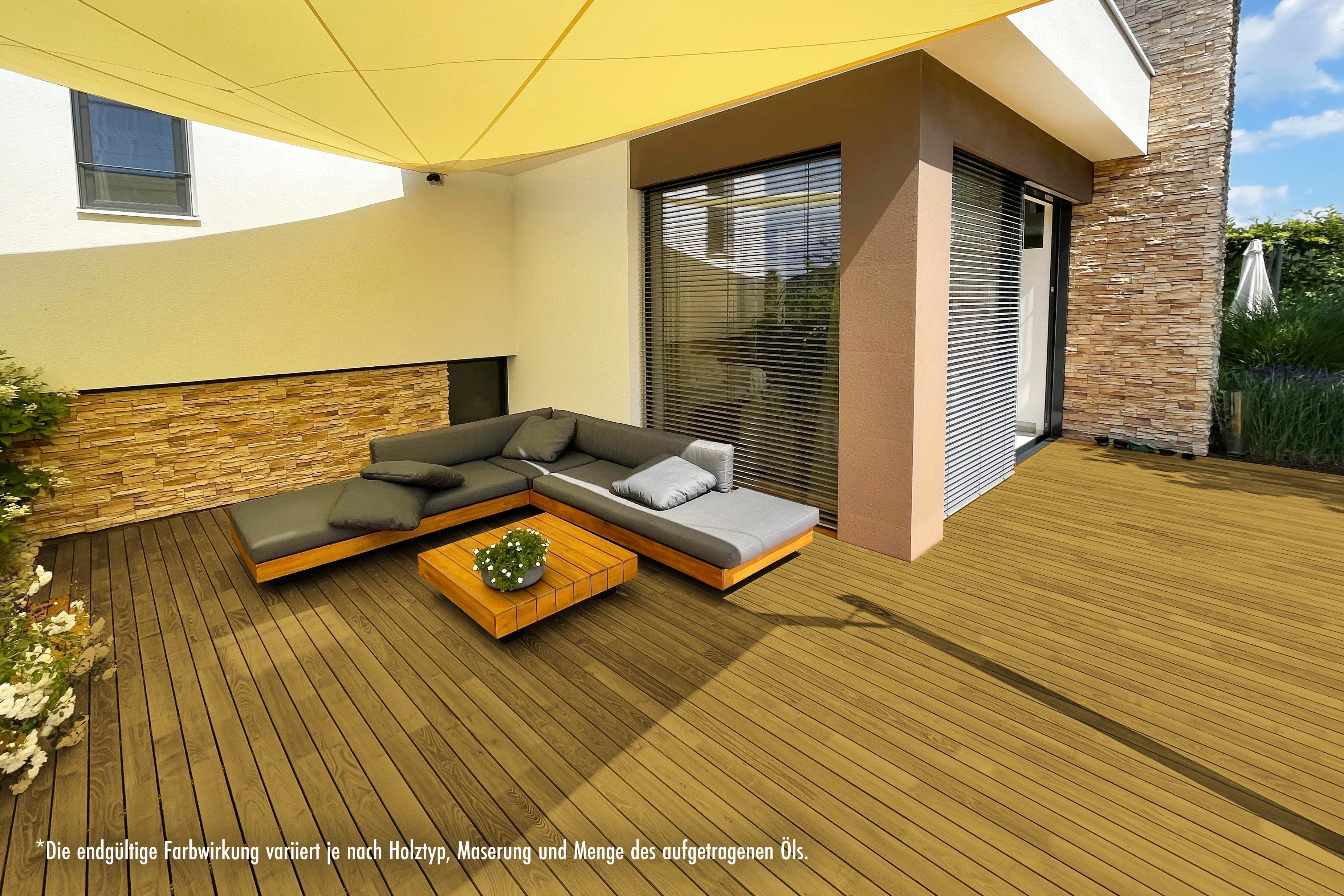 RIBOL Holzschutz-Öl Farbe: "SESAM" für Harthölzer (z.B. Robinie, Eiche, Teak u.v.m.), Nr. 569-1125-250, 2,5 Liter (für max. 55qm)