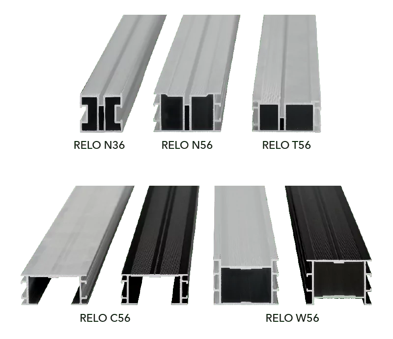 RELO C 56 blank Aluminium Unterkonstruktion - 56 x 27 x 2.000 mm
