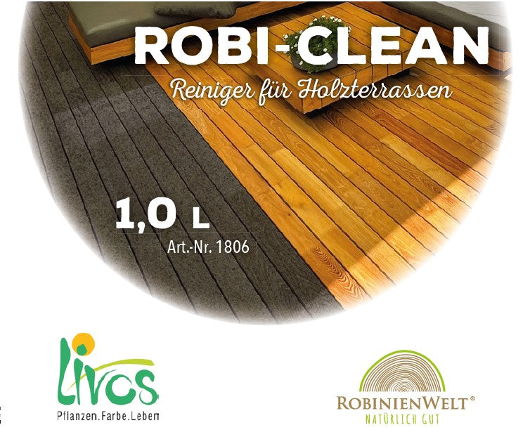 „ROBI-CLEAN“ Holzreiniger für den Innen- und Aussenbereich, 1 Liter