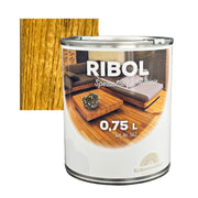 Huile de protection du bois RIBOL NATURELLE (incolore) pour bois durs (par exemple, robinier, chêne, teck, etc.), n° 562, 0,75 litre (pour max. 17 m²)