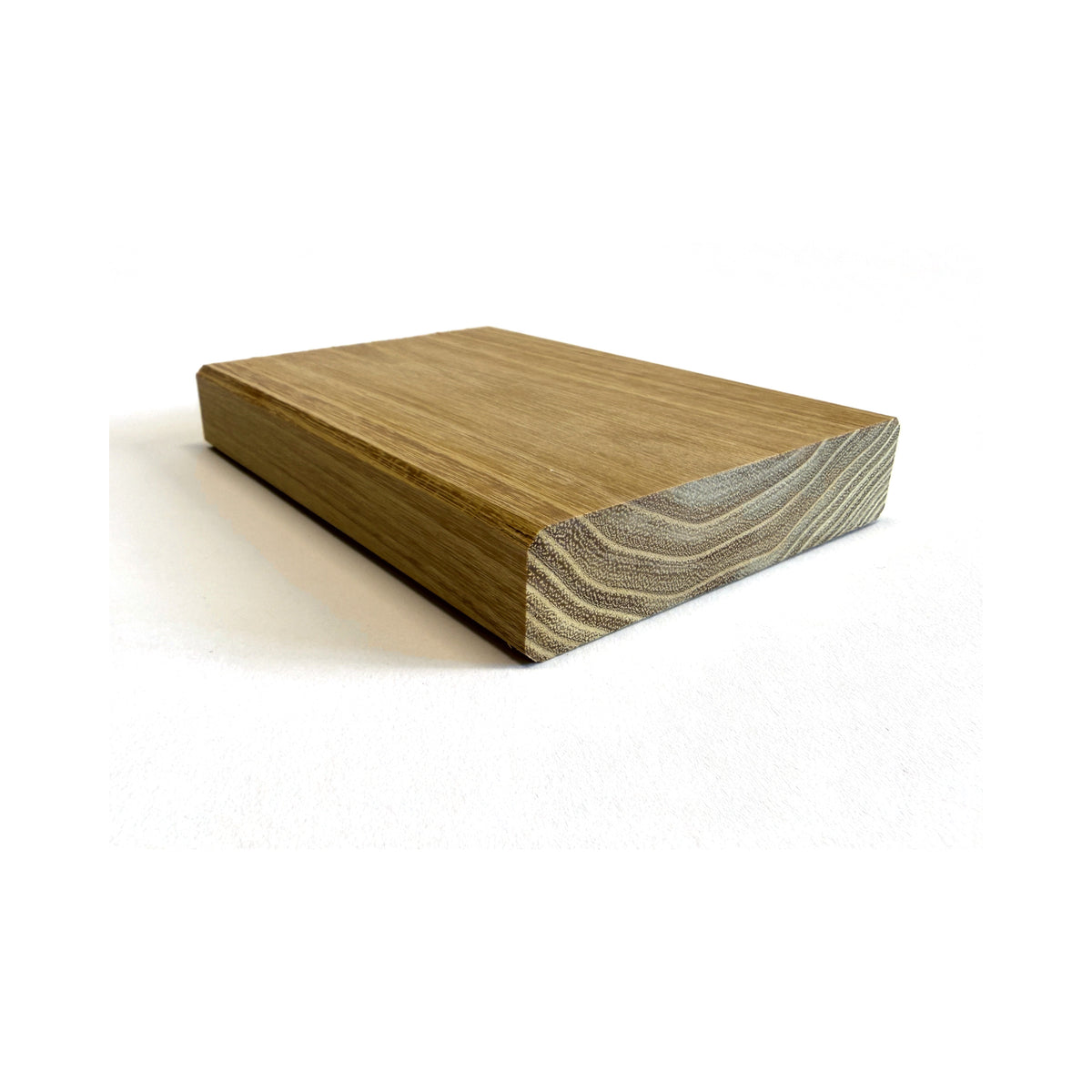 AKAZIE Terrassendiele Robinie 118 x 23 mm, glattkant, keilgezinkt – Profilansicht