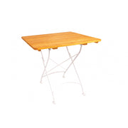 Tisch LONDON 80 x 80 cm mit Metall und Robinienholz (Akazie)