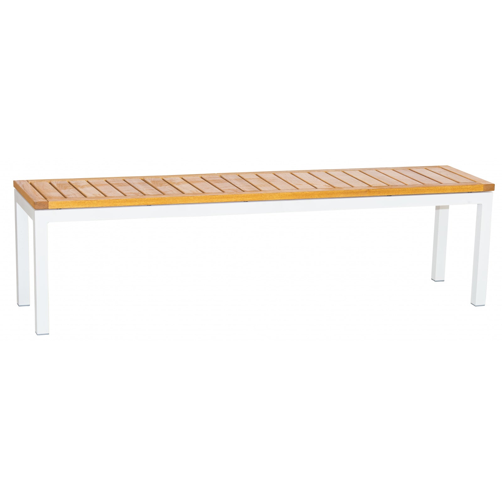 Bank GIANT LOW 180 cm aus Aluminium mit Robinienholz