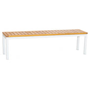 Bank GIANT LOW 180 cm aus Aluminium mit Robinienholz