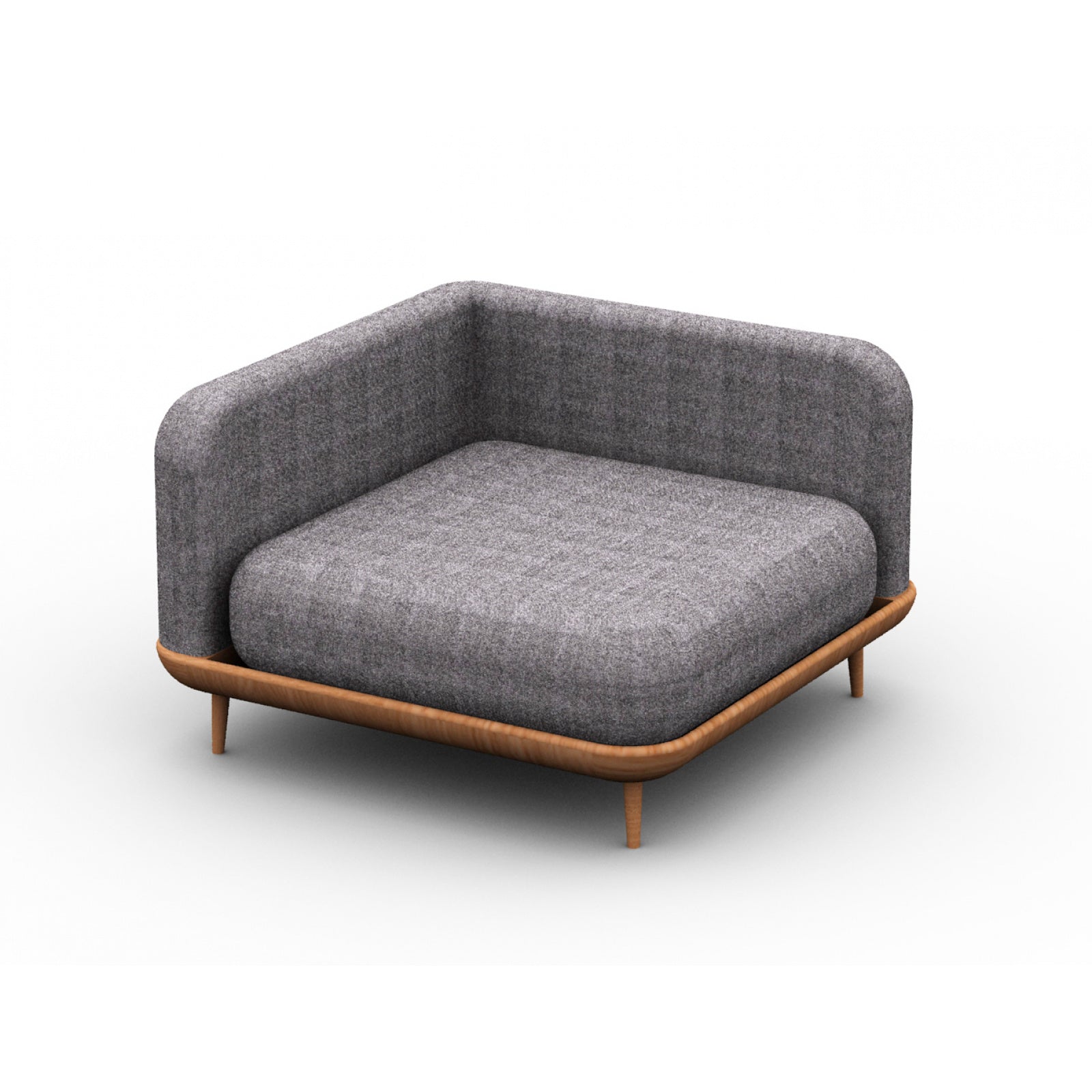 Loungeecke NOURD aus Robinienholz (Akazie)