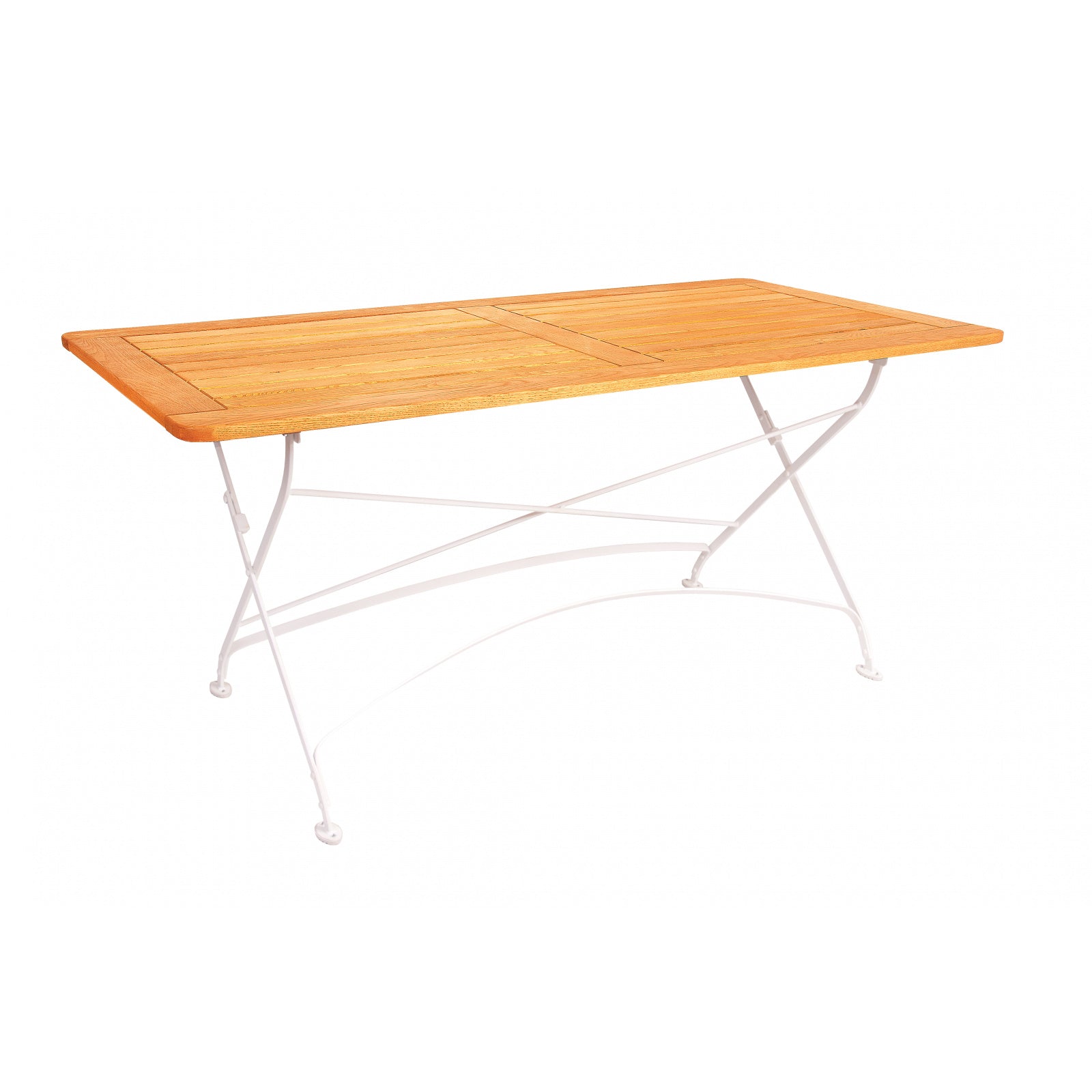 Tisch LONDON 120 x 80 cm mit Rahmen mit Metall und Robinienholz (Akazie)