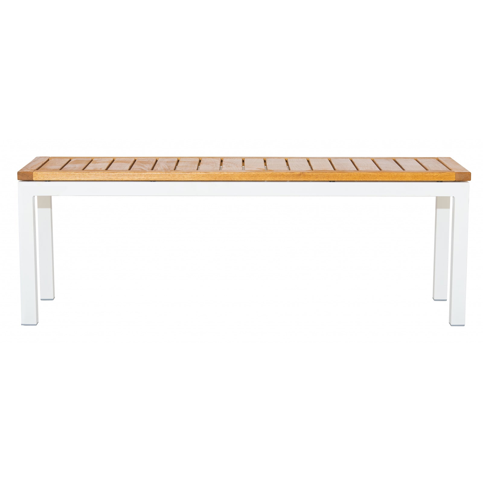Bank GIANT LOW 130 cm aus Aluminium mit Robinienholz
