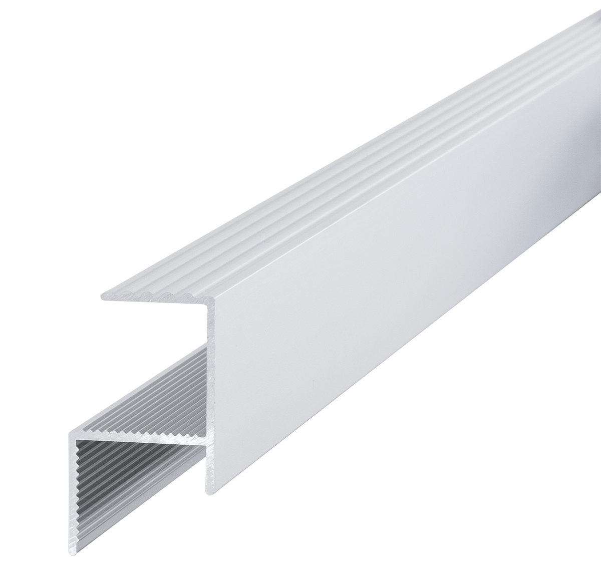 Rand-Abschlussprofil RELO RA, Aluminium, 2000 mm – sauberer Terrassenrand – FixingGroup