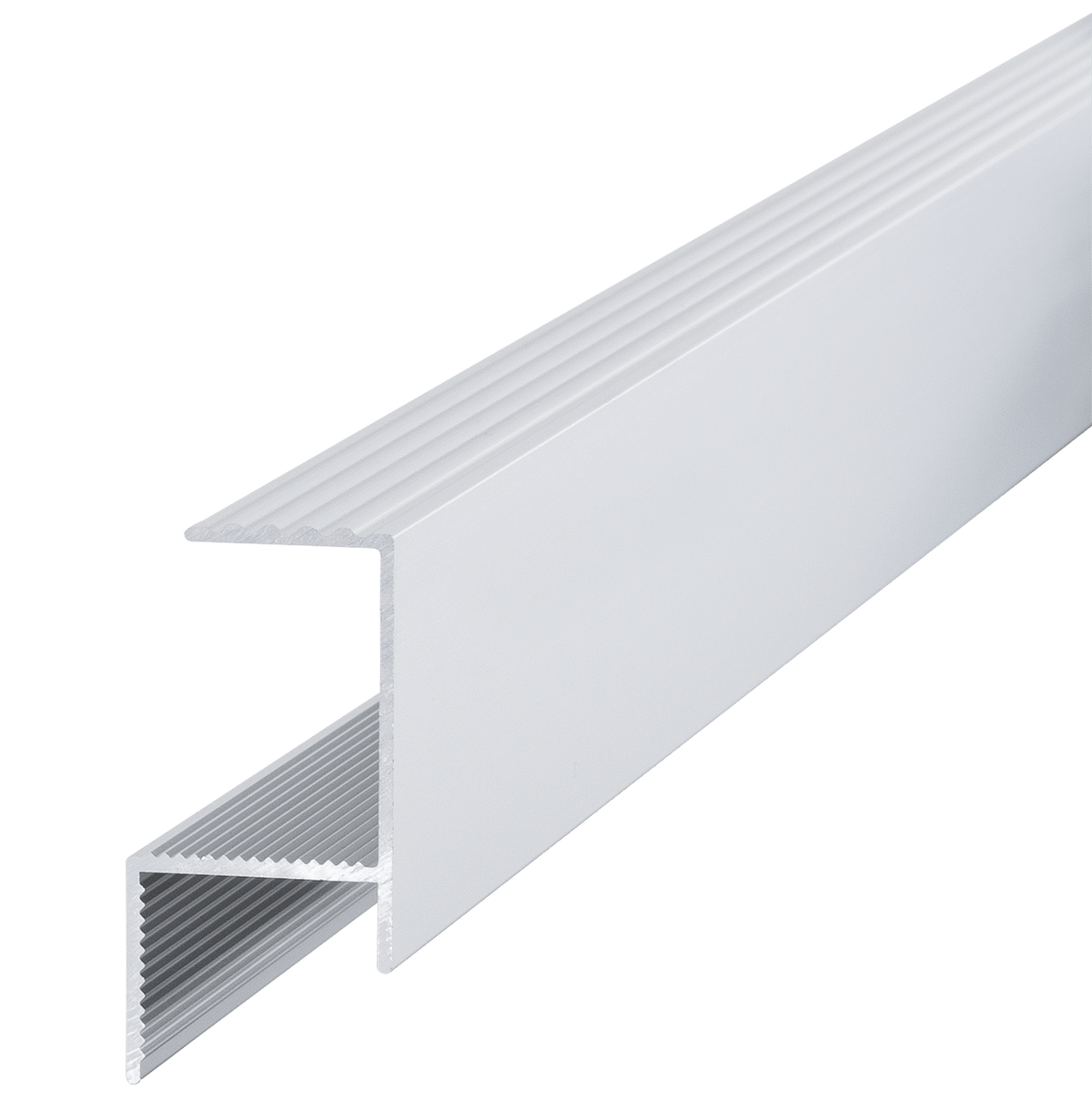 Rand-Abschlussprofil RELO RA, Aluminium, 2000 mm – sauberer Terrassenrand – FixingGroup