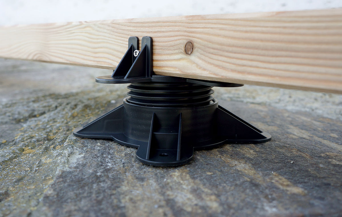 LIFTO Terrassenfuss, höhenverstellbar 35 bis 135 mm – FixingGroup