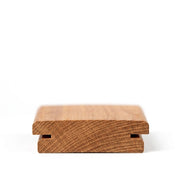 Lame de terrasse en acacaia, Robinia, 60 x 22 mm, rainurée, à joints en queue d'aronde, convexe