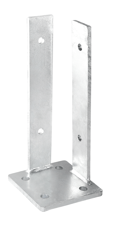 Zaun-Pfostenträger TERA PT 90 mm – für Zaun und Sichtschutz auf Betonfundament – FixingGroup